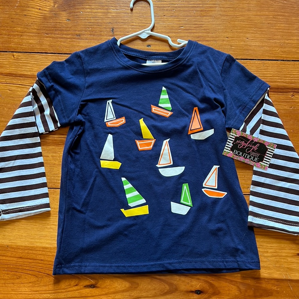 Sailboat long sleeve tee